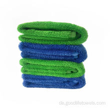 Mikrofaserauto -Reinigung dickes saugfähiges Twded -Waschhandtuch